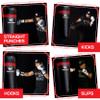 PROLAST Punching Bag for Experienced and Beginners, Boxing, MMA, Martial Arts, Muay Thai Training Equipment, Hanging, Filled, 3ft, 50 lbs, Rhino Logo, Black/Red view 2