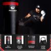 PROLAST Punching Bag for Experienced and Beginners, Boxing, MMA, Martial Arts, Muay Thai Training Equipment, Hanging, Filled, 3ft, 50 lbs, Rhino Logo, Black/Red view 3