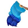 Aumulen Women 1 Piece Hand-made Real Silk Long Belly Dance Fan Veils(Right Hand Only) (Turquoise blue) view 2