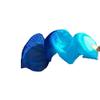 Aumulen Women 1 Piece Hand-made Real Silk Long Belly Dance Fan Veils(Right Hand Only) (Turquoise blue) view 3