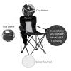 VOYSIGN Mesh Folding Camping Chairs for Adults, Oversized Portable Outdoor Chairs, Weight Capacity 325 lbs with Cup Holder, Storage Pocket, Carry Bag view 4
