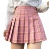 High Waist Short Pleated Skirt Micro Skirt Black Mini Skirt Women's Tennis Skirt (Color : White, Size : XS) view 2