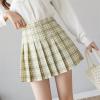 High Waist Short Pleated Skirt Micro Skirt Black Mini Skirt Women's Tennis Skirt (Color : White, Size : XS) view 3