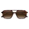 SOJOS Retro Aviator Sunglasses for Women Men,Trendy Rectangle Womens Mens Shades Sun Glasses SJ2202 Tortoise Frame Brown Grading Lens view 4