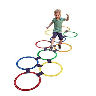 XLTTY Hopscotch Ring Game, Children's Carnival Hopscotch Game, Indoor and Outdoor Agility Training Circle, Balance Toys (Size : 48CM)