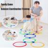 XLTTY Hopscotch Ring Game, Children's Carnival Hopscotch Game, Indoor and Outdoor Agility Training Circle, Balance Toys (Size : 48CM) view 2