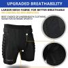 Q-FFL Tailbone Hip 3D Protection Pads, Hip Protector Padded Short Pants, Breathable Protective Gear, for Skating Cycling Outdoor Activities (Size : Large) view 4