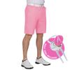 Royal & Awesome Men's Pastel Pink Golf Shorts, Golf Shorts for Men Slim Fit, Funny Men Apparel, Crazy Design, Bright Pink, Colorful, 42 Waist view 1