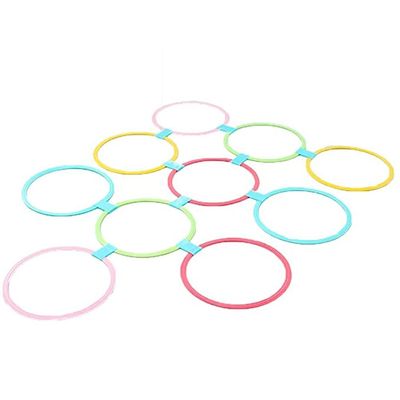 XLTTY Hopscotch Ring Game, Home Kindergarten Balance Coordination Training Game Equipment, DIY Puzzle Toss Ring (Size : 48CM)
