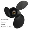 Aluminum Outboard Propeller with Hardware Kit fit Tohatsu/Mercury 9.9-20HP 9.25x12,14 Teech view 2