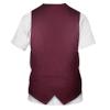 RUNQHUI Men Short Sleeve Fake Suit T Shirt Vest & Tie Funny 3D Printed Tuxedo Shirt Party Clothing Burgundy Medium view 2