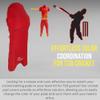 Bratla Cricket Batting Pads Covers, Red Covers for Cricket Pads for Men Batting Color Fit Neatly on Legguards Easily Put On view 3