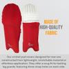 Bratla Cricket Batting Pads Covers, Red Covers for Cricket Pads for Men Batting Color Fit Neatly on Legguards Easily Put On view 4