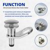 usvehj 3/8-Inch Quick Release Boat Fender Holder Marine Stainless Steel Boat Fender Holder Mount Cleat Hook (Receiver Not Included) view 3