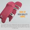 Bratla Cricket Batting Pads Covers, Maroon Covers for Cricket Pads for Men Batting Color Fit Neatly on Legguards Easily Put On view 2