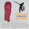 Bratla Cricket Batting Pads Covers, Maroon Covers for Cricket Pads for Men Batting Color Fit Neatly on Legguards Easily Put On view 3