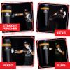 PROLAST Punching Bag for Experienced and Beginners, Boxing, MMA, Martial Arts, Muay Thai Training Equipment, Hanging, Filled, 3ft, 50 lbs, Rhino Logo, Black/Yellow view 2
