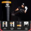 PROLAST Punching Bag for Experienced and Beginners, Boxing, MMA, Martial Arts, Muay Thai Training Equipment, Hanging, Filled, 3ft, 50 lbs, Rhino Logo, Black/Yellow view 3