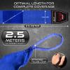 BEAST RAGE Boxing Hand Wraps 4.5 Meter Martial Arts Bandages Inner Gloves Wrist Support Straps Punching Under Hand Knuckles Heavy Elasticated Training Bag Mitts Muay Thai (2.5 m, Blue) view 2