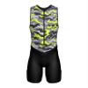 Sparx Men's Premium Triathlon Suit Padded, Quick-Dry, Compression Fit, Lightweight Tri Suit for Swim, Bike, Run Race & Training (Neon Camo, 3XL) view 2