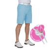 Royal & Awesome Men's Pastel Blue Golf Shorts, Golf Shorts for Men Slim Fit, Funny Men Apparel, Crazy Blue Design, Bright, Colorful, 30 Waist view 1