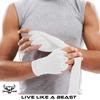 BEAST RAGE Boxing Hand Wraps 4.5 Meter Martial Arts Bandages Inner Gloves Wrist Support Straps Punching Under Hand Knuckles Heavy Elasticated Training Bag Mitts Muay Thai (2.5 m, White) view 3