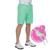 Royal & Awesome Men's Pastel Green Golf Shorts, Golf Shorts for Men Slim Fit, Funny Men Apparel, Crazy Design, Bright Green, Colorful, 32 Waist view 1