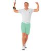 Royal & Awesome Men's Pastel Green Golf Shorts, Golf Shorts for Men Slim Fit, Funny Men Apparel, Crazy Design, Bright Green, Colorful, 32 Waist view 2