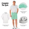 Royal & Awesome Men's Pastel Green Golf Shorts, Golf Shorts for Men Slim Fit, Funny Men Apparel, Crazy Design, Bright Green, Colorful, 32 Waist view 4