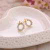 1 Set of Vintage Crown Earrings for Women Luxury Jewelry Box view 2