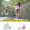 YHY123 Trampoline Net Replacement Safety Enclosure Net Netting - 8FT 10FT 12FT 13FT 14FT Plum Trampoline Net with Double Headed Zippers, UV Resistant, Breathable, Easy to Fit (Size : 14FT 8 Poles) view 4