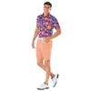 Royal & Awesome Men's Pastel Orange Golf Shorts, Golf Shorts for Men Slim Fit, Funny Men Apparel, Crazy Design, Bright Orange, Colorful, 36 Waist view 2