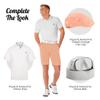 Royal & Awesome Men's Pastel Orange Golf Shorts, Golf Shorts for Men Slim Fit, Funny Men Apparel, Crazy Design, Bright Orange, Colorful, 36 Waist view 4