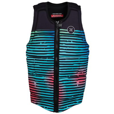 Ronix Party CE Approved Impact Vest, Bright Stripes, X-Large