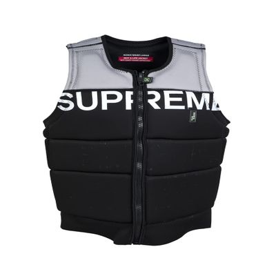 Ronix Supreme CE Approved Impact Vest, Black/Dove Grey, X-Large