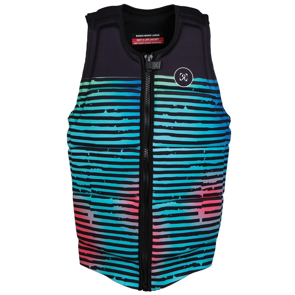 Ronix Party CE Approved Impact Vest, Bright Stripes, X-Small