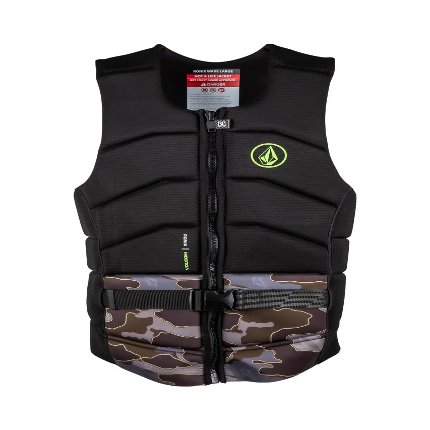 Ronix Volcom CE Approved Impact Vest, Stone Camo, Small