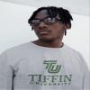 CreateMyTee | Tiffin University Stacked Text Crewneck Sweatshirt (Sport Grey, Small) view 3
