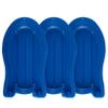 Superio Pack of 3 Toboggan Snow Sled for Kids and Adults, 37" Plastic Sled with Hole for Pull Ropes and Handles (Blue) view 1