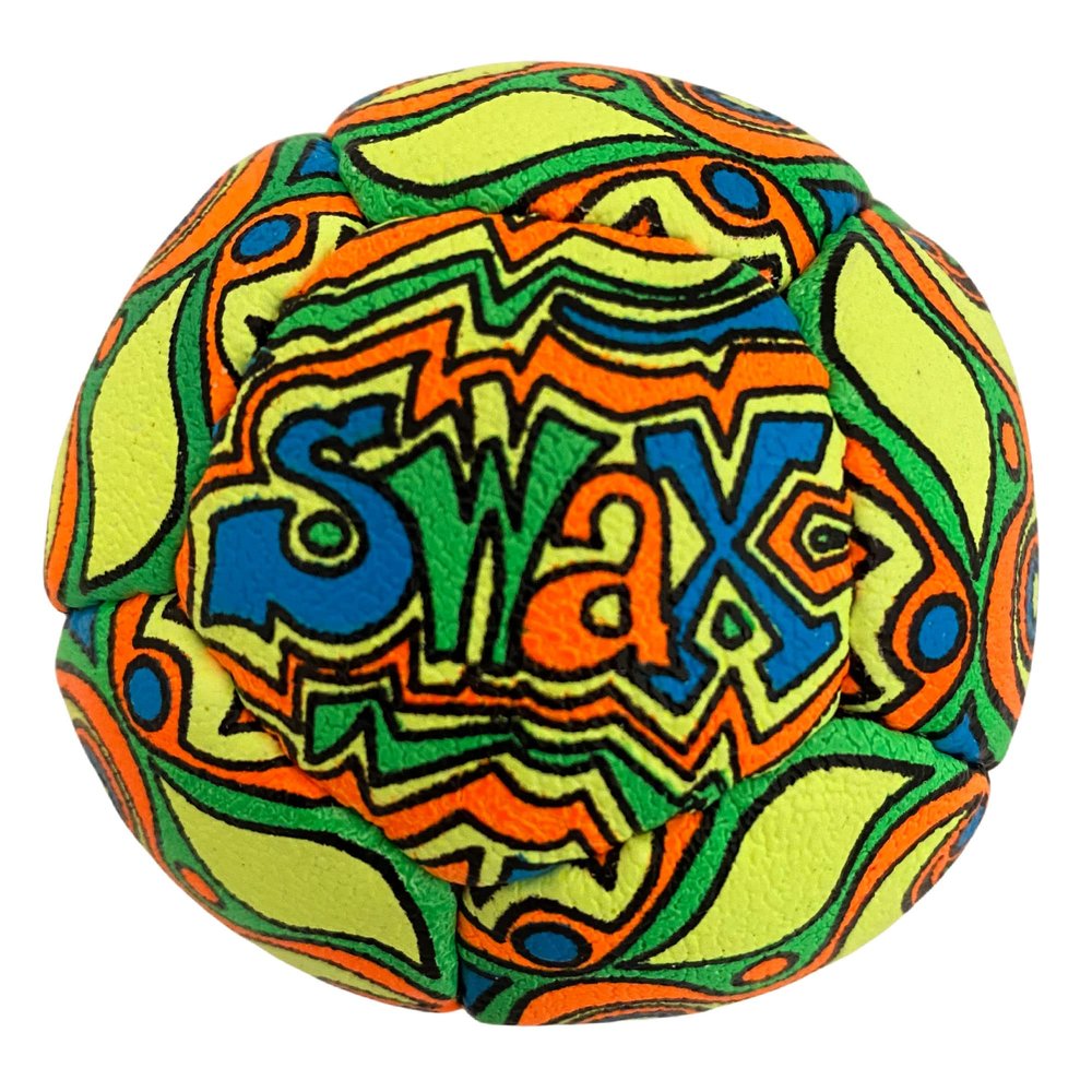SWAX LAX Lacrosse Training Ball - Indoor Outdoor Practice Less Bounce & Rebounds (1 Graffiti)