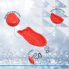 Superio Pack of 3 Toboggan Snow Sled for Kids and Adults, 37" Plastic Sled with Pull Ropes and Handles (Red) view 3