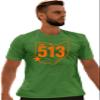 Go All Out XX-Large Kelly Green Adult The 513 City of Cincinnati Ohio Pride T-Shirt view 2