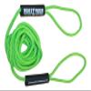 Boat Throw Rope- Double Braided Nylon Rope, Stitched Loops and Floats by Boat Lines and Dock Ties (Hiviz Green, 2 Loop 10 Feet) view 1