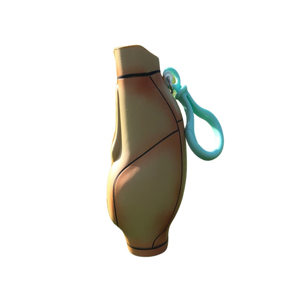 Squishtee Holder Golf Bag Soft, Foam assecory/Keychain That can Carry up to 4 SQUISHTEES and Traditional Golf tees can Clip onto Your Golf Bag.