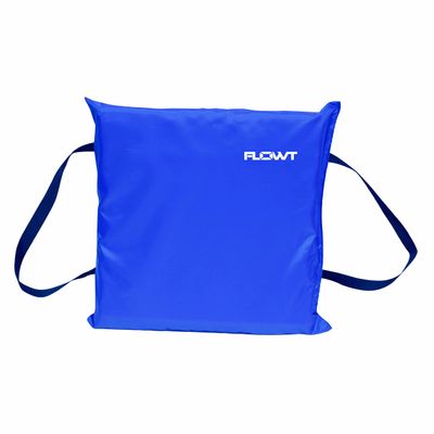 Flowt Boat Seat Cushion and Throw Cushion for Boat Safety USCG Approved Type IV, Life Cushion for Boat, Durable, Comfortable Boat Seat Cushions for Kayaks, Paddle Board, Canoe and Boating - Blue