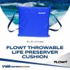 Flowt Boat Seat Cushion and Throw Cushion for Boat Safety  USCG Approved Type IV, Life Cushion for Boat, Durable, Comfortable Boat Seat Cushions for Kayaks, Paddle Board, Canoe and Boating - Blue view 2