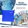 Flowt Boat Seat Cushion and Throw Cushion for Boat Safety  USCG Approved Type IV, Life Cushion for Boat, Durable, Comfortable Boat Seat Cushions for Kayaks, Paddle Board, Canoe and Boating - Blue view 4