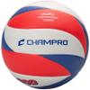 Champro Wave Soft Touch Pro Performance Volleyball, Red, White, and Blue view 1