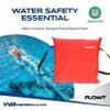 Flowt Boat Seat Cushion and Throw Cushion for Boat Safety  USCG Approved Type IV, Life Cushion for Boat, Durable, Comfortable Boat Seat Cushions for Kayaks, Paddle Board, Canoe and Boating - Red view 3