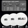 Select Club DB V22 Soccer Ball, White/Black, Size 4 view 2